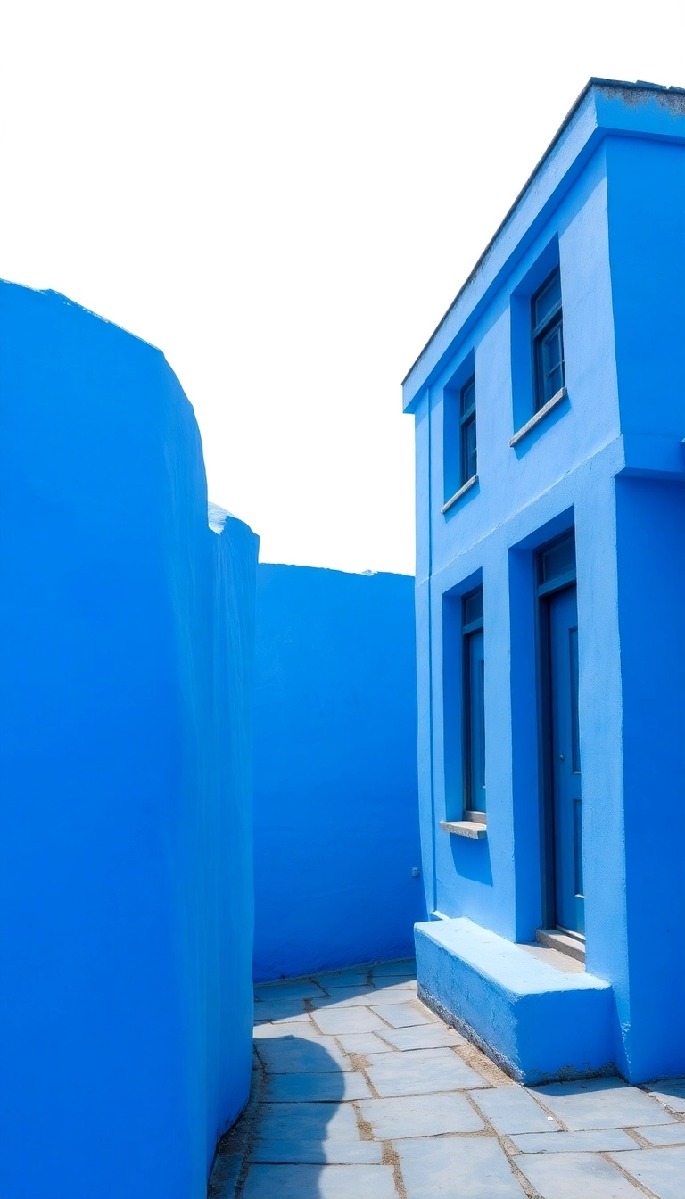 blue house design